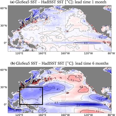 Annual Mean Sea Surface Temperature Sst Bias Of The Glosea5 Hindcast