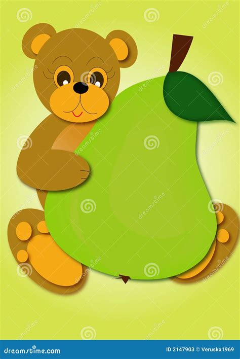Bear And Pear Stock Photos Image 2147903