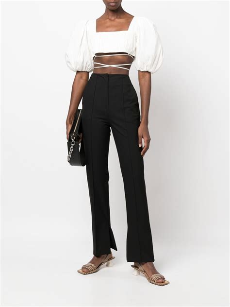 Simkhai Short Puff Sleeves Blouse Farfetch