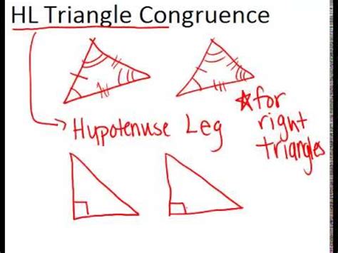 HL Triangle Congruence Principles ( Video ) | Geometry | CK-12 Foundation