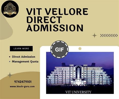 Vit Vellore Direct Admission