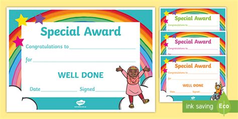 Special Award Certificates (teacher made)