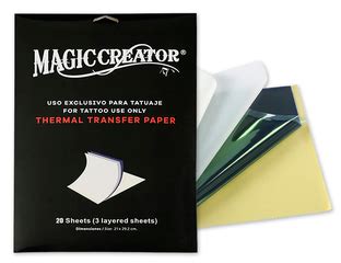Заказать тату трансферную бумагу Magic Creator Tattoo Stencil Paper 20 ...