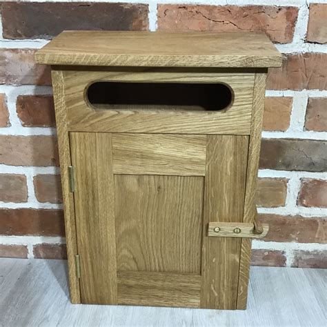 Handcrafted Oak Post Box Letter Box Postbox Etsy