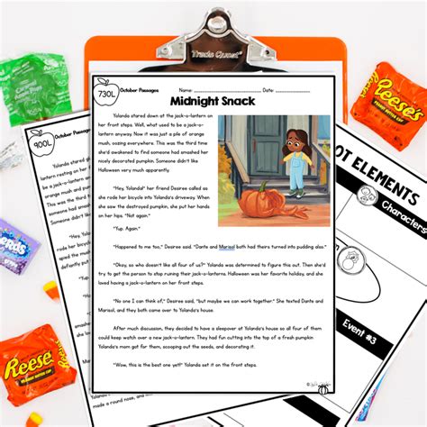 October Differentiated Reading Passages 4th 5th Grade MagiCore