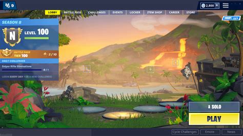 Empty Lobby Season 8 Template : FortNiteBR