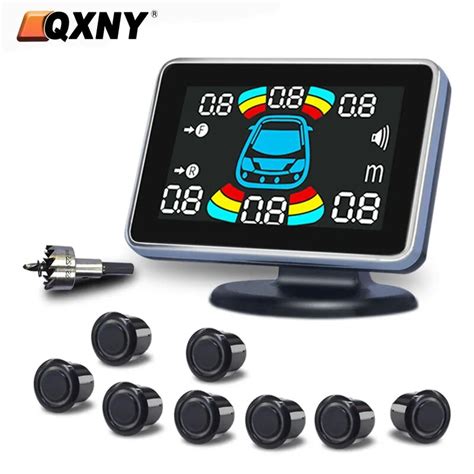 QXNY Kit De Sensor De Aparcamiento Para Coche Parktronic LCD Con 8