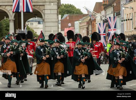 Windsor Uk 27th September 2022 The Pipes Of The 1st Battalion Irish