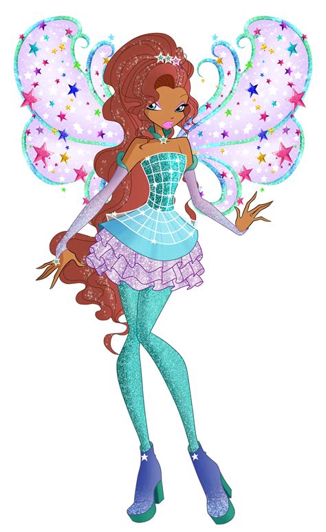 Aisha Cosmix Series Style Por Winx Rainbow Love Fairy Artwork Winx