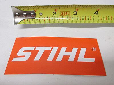 New Stihl Slant Logo Decal X Chainsaw Trimmer Blower Sticker Ebay