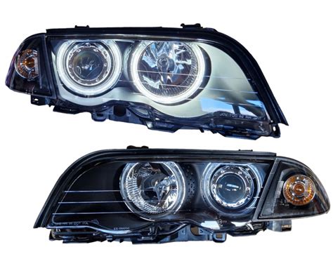 Ccfl Angel Eyes Scheinwerfer F R Bmw E Limousine Kombi Schwarz