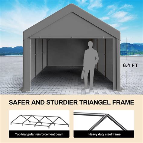 Carpa De Garaje Para Exteriores Resistente De X Pies Cobertizo