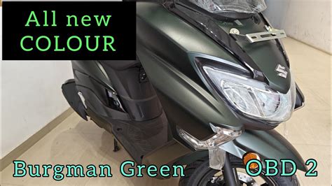 Burgman Street 125 New Colour Obd2 Military Green Price Update