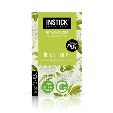 INSTICK Holunderblüte zuckerfreies Instant Getränk Größe S 12