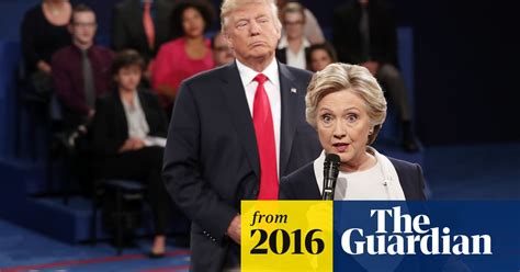 Trump Prowls Behind Clinton During Presidential Debate Video Us