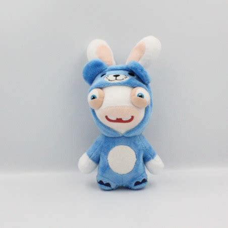 Peluche lapin crétin déguisé en ours bleu UBISOFT GIPSY