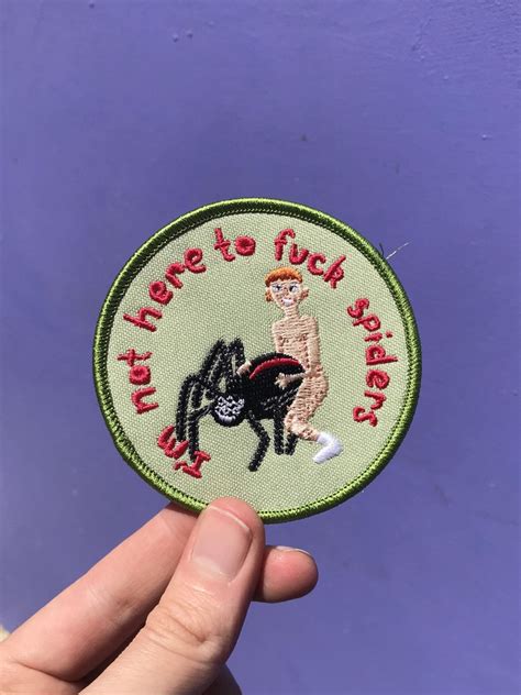 Not Here To Fuck Spiders Iron On Patch Etsy Australia Artofit