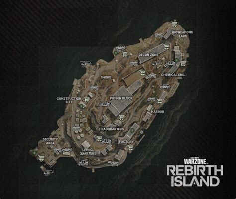 Call Of Duty Warzone El Mapa De Rebirth Island Junto A Todas Sus