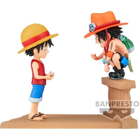 Banpresto Figuur Monkey D Luffy Portgas D Ace World Collectable Log