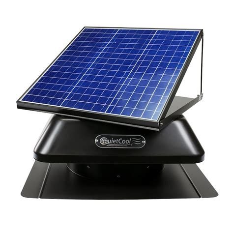 Quietcool 30 Watt Solar Powered Roof Mount Attic Fan In The Gable Vent Fans Department At