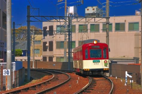 阪堺電気軌道モ351形電車 353 細井川停留場 鉄道フォト・写真 By 丹波篠山さん レイルラボraillab