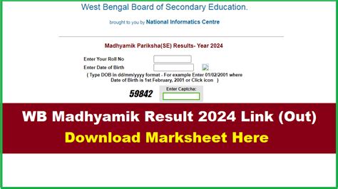 West Bengal Madhyamik Result 2024 Link (Out) Exametc WB 10th results ...