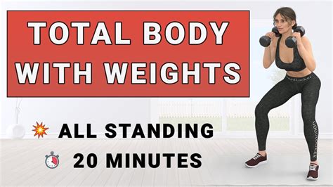 Minute Standing Dumbbell Workout Full Body Strength No Jumping