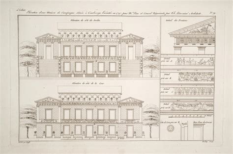 Recueil D Architecture Civile Contenant Les Plans Coupes Et