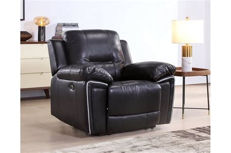 Henry Black Leather Electric Recliner Armchair Big Deal