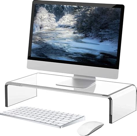 Electronikz - guofa Acrylic Monitor Stand Riser - Desk Platform for ...