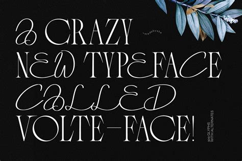 Volte-Face typeface on Behance