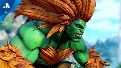 Street Fighter V Arcade Edition Blanka Gameplay Trailer PS4 YouTube