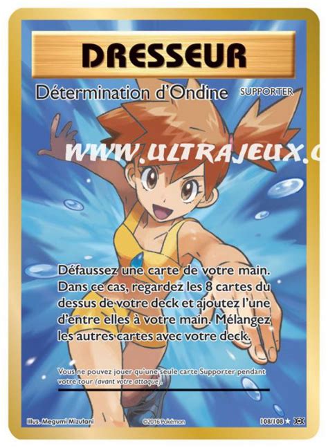 Détermination D ondine 108 108 Carte Pokémon Cartes à l Unité Franç