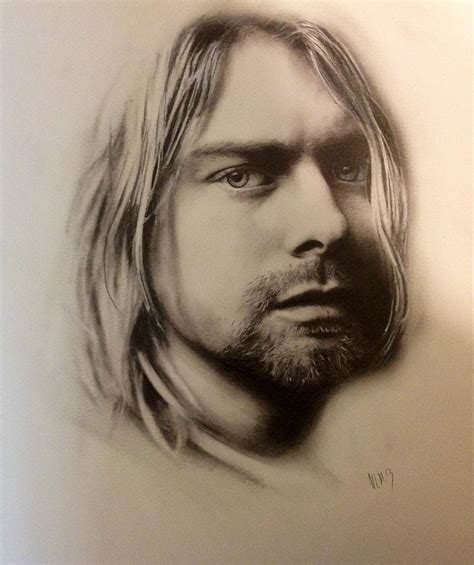 Kurt Cobain Drawing By Matthew Mccosco Fine Art America