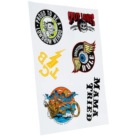 Lowbrow Customs Sticker Sheet No 2