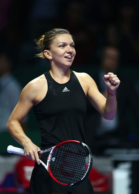 Simona Halep 2014 Wta Finals In Singapore Vs Eugenie Bouchard