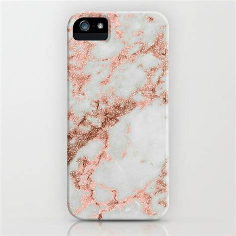 Rose Gold Marble Iphone Case By Madhatprints Society6