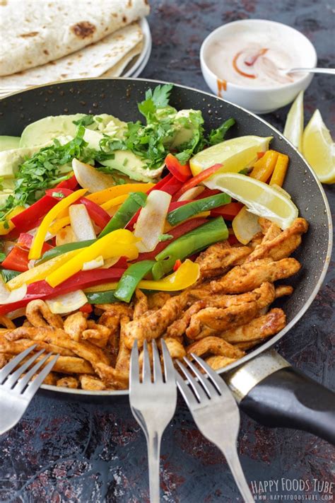 Skillet Chicken Fajitas Recipe Happy Foods Tube