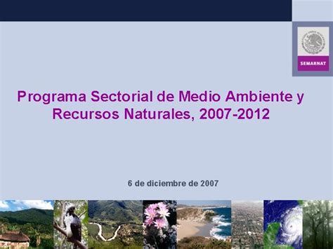 Programa Sectorial De Medio Ambiente Y Recursos Naturales