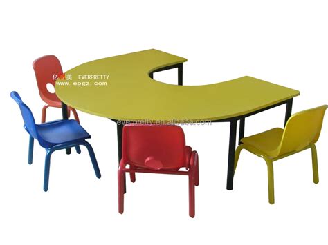 Kindergarten U Shaped Kids Table Setswooden Kg Tables And Chairskd