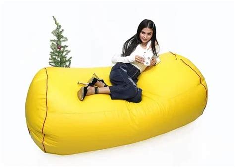 6 Feet Faux Leather Bean Bag Chair With Beans At Rs 3999piece Leather Bean Bag Chair In