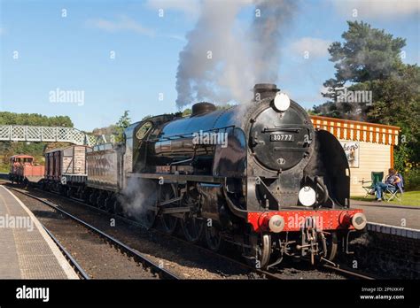 A steam locomotive at a North Norfolk Railway steam gala Stock Photo ...