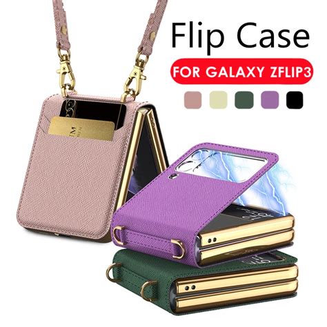 Luxury Flip Case For Samsung Galaxy Z Flip 3 Magnetic Full Protection Bumber Camera Ins Fashion