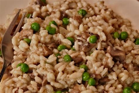 Dairy Free Risotto With Mushrooms And Peas By Giada De Laurentiis