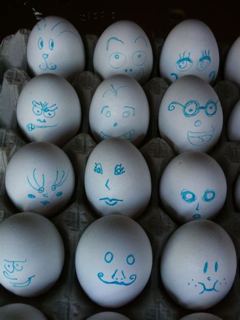 cute eggs. draw faces on eggs | Cute egg, Eggs, Face drawing