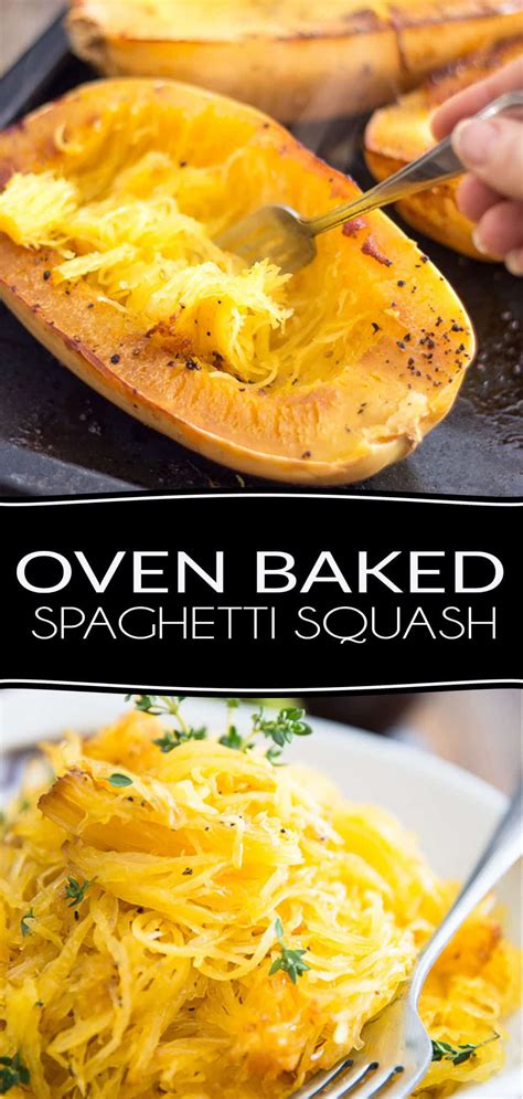 Oven Baked Spaghetti Squash • The Healthy Foodie