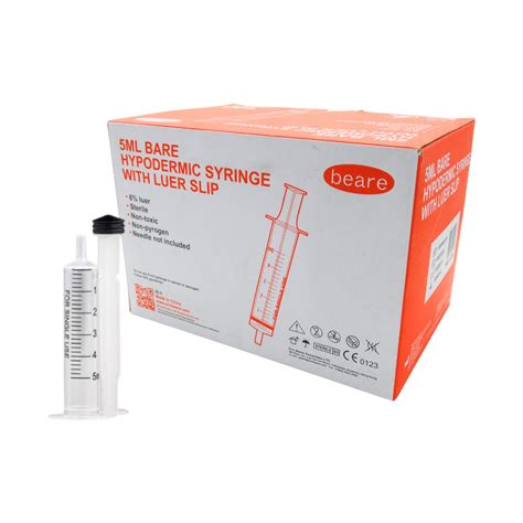 beare syringe ml luer slip  pack med
