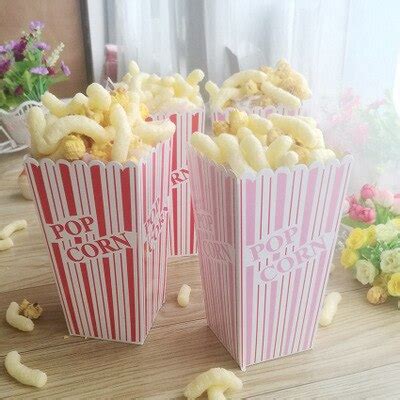 Bo Tes Pop Corn Rayures Pi Ces Bo Te Pop Corn De Grande