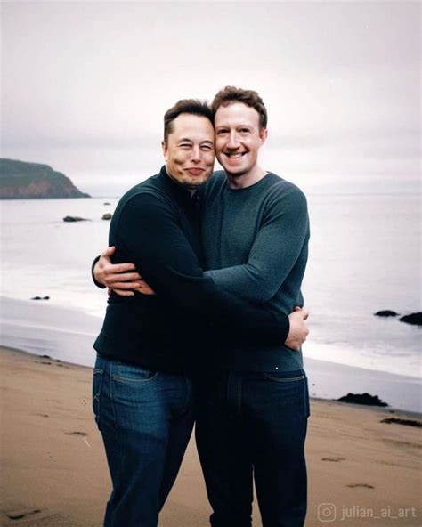 Elon Musk Reacts After His AI Generated Photo With Mark Zuckerberg In A