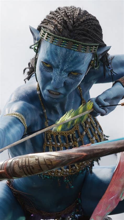 Avatar The Way Of The Water Movie Navi Neytiri Hd Phone